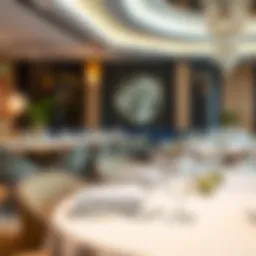 Elegant dining setting at عمر الخيام